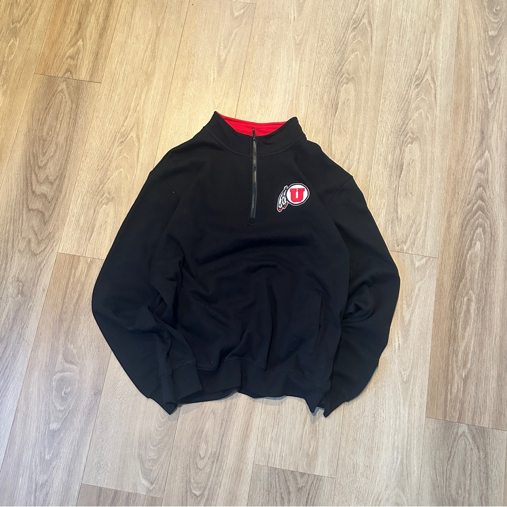 1/4 zip up university of Utah sweatshirt
